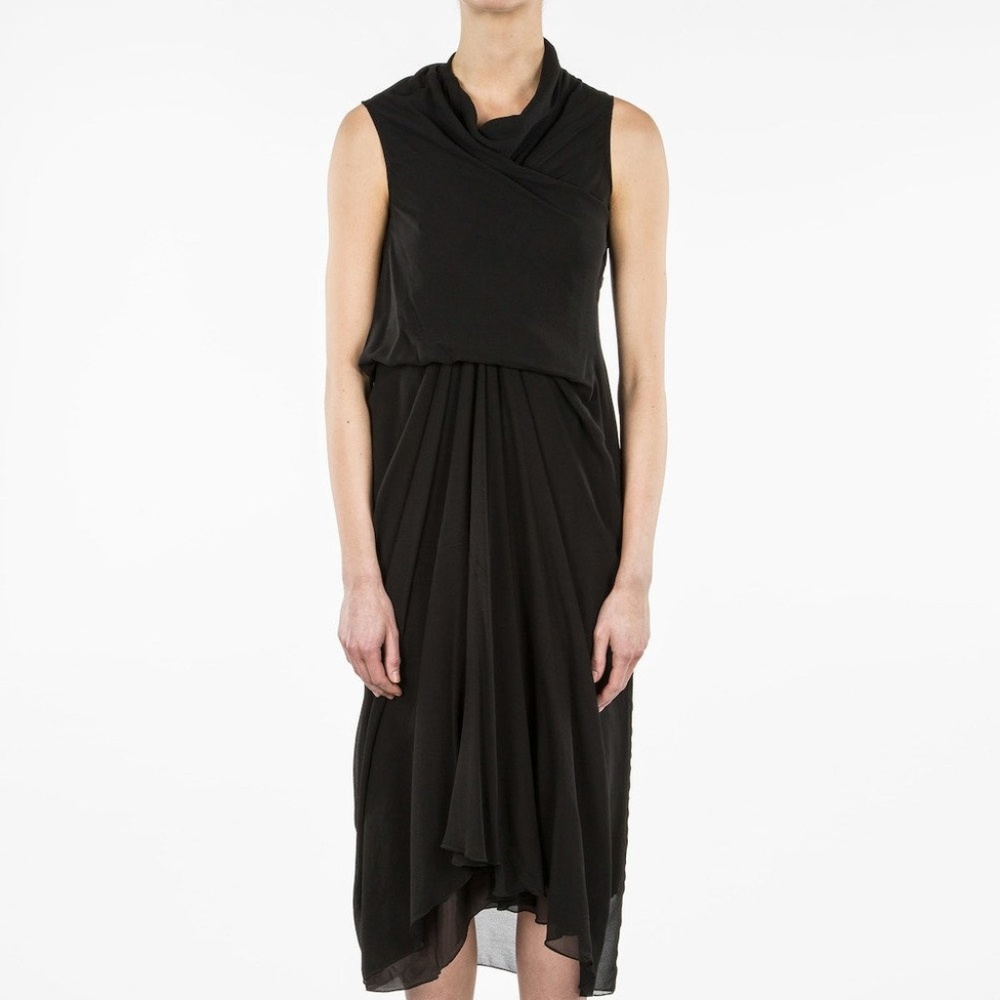 SOLD • RICK OWENS SS14 VICIOUS Black Tornado Dress - Picture 4 of 8